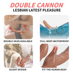 6.1 in Double-Ended Dildos Female 10 Frequency Variable Sex Machine Clitoris Vibrator