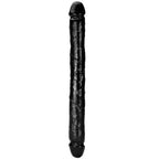 18 Inch Black Lesbian Double Ended PVC Dildo – product view 11