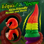 Colorful Tentacle Dildo With Suction Cup Huge Anal Plug 8.66 Inch – product view 3
