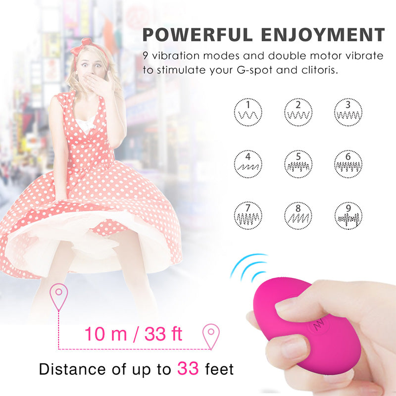 G-Spot Clitoris Wearable Silicone Wireless Remote Control Vibrator – product view 4