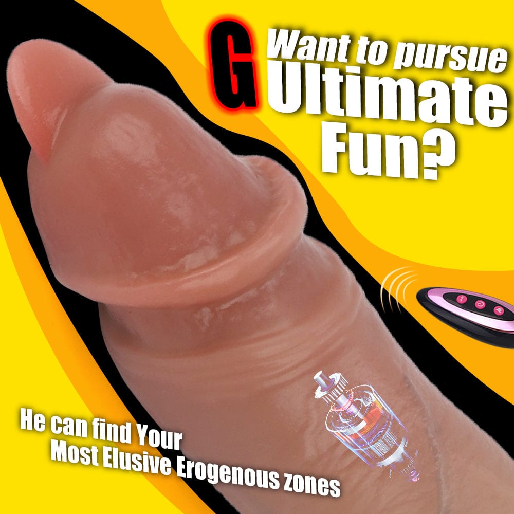 6.69 in Tongue Dick Strong Suction Cup Realistic Big Size Penis Dildo