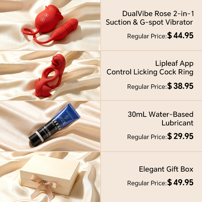 Passion Upgrade Box - Suction Rose Massager & Tongue