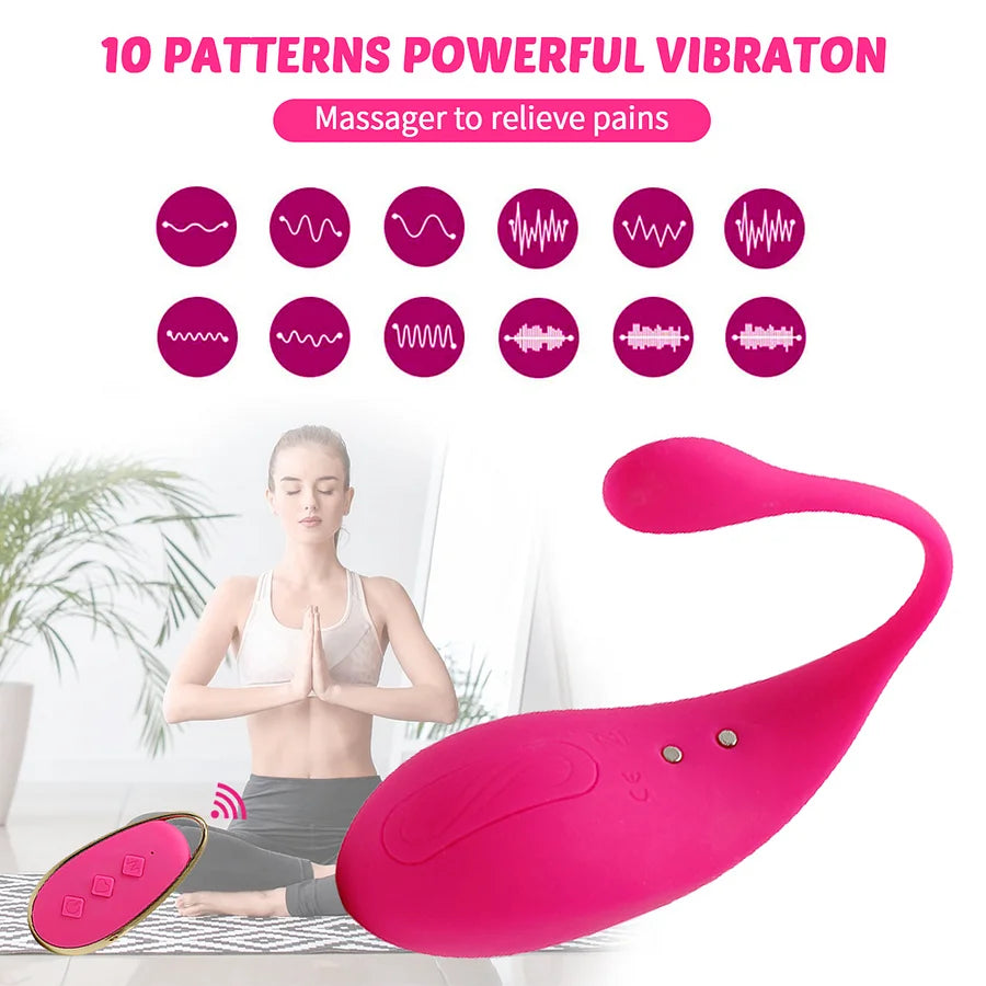 12 Frequency Vibration Wireless Remote Control Jumping Egg – product view 2