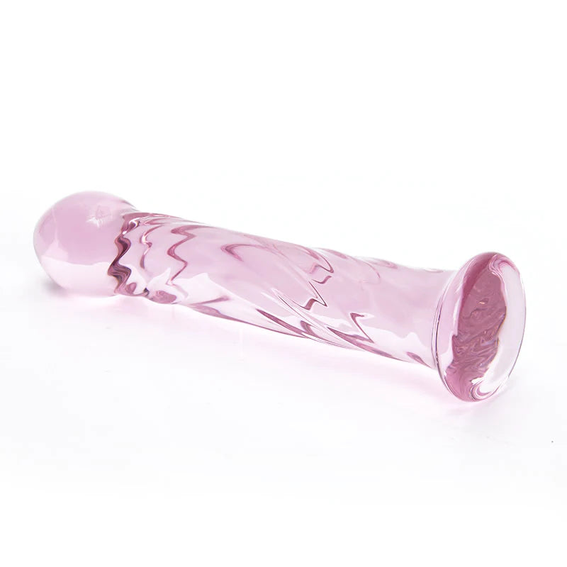 Crystal Glass Butt Plug Glass Dildo 6.7 Inch – product view 3