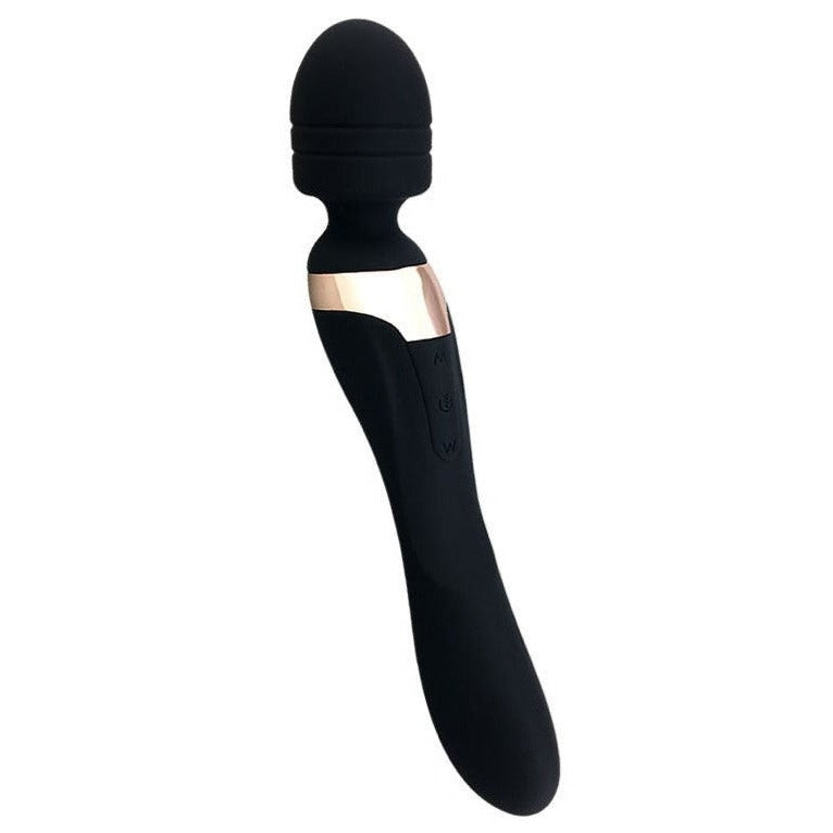 Double Head Magic Wand Rechargeable with Vibrating Dildos – product view 7