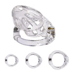 Male Penis Exercise Lightweight Chastity Cage - Adult Sex Toy with 4 Different Size Rings – product view 9
