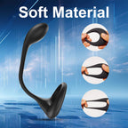 3 in 1 Dual Motor 10 Modes Vibrating Cock Ring with Anal Plug, Uxol 10 Vibration Modes Adult Sex Toys for Men Couples, Prostate Massager G spot Nipple Vibrator Remote Control – product view 9