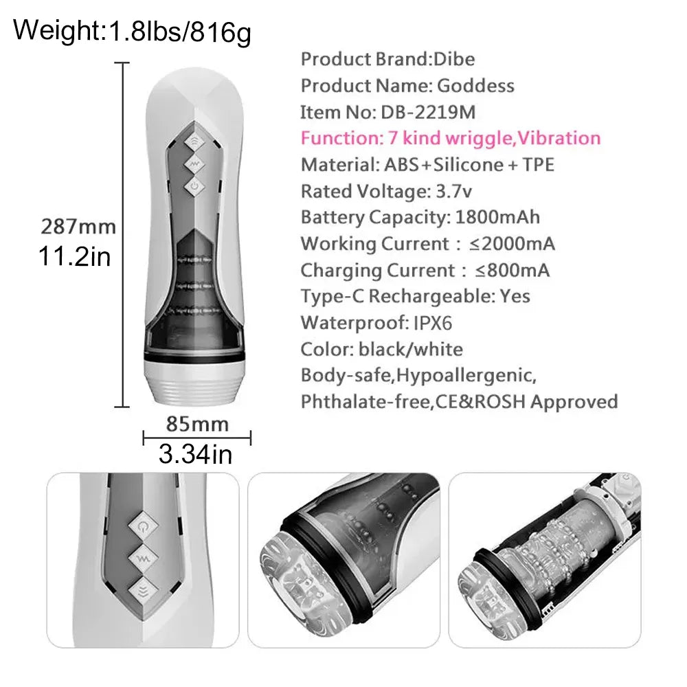 7-Frequency Automatic Piston Telescopic Strokers Cup — product image 5