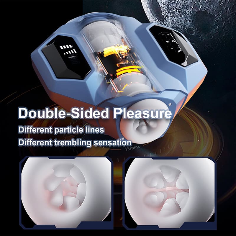2026 New Galaxy Battleship Telescopic Clip Men's Smart Dual Channel Male Stroker – product view 6