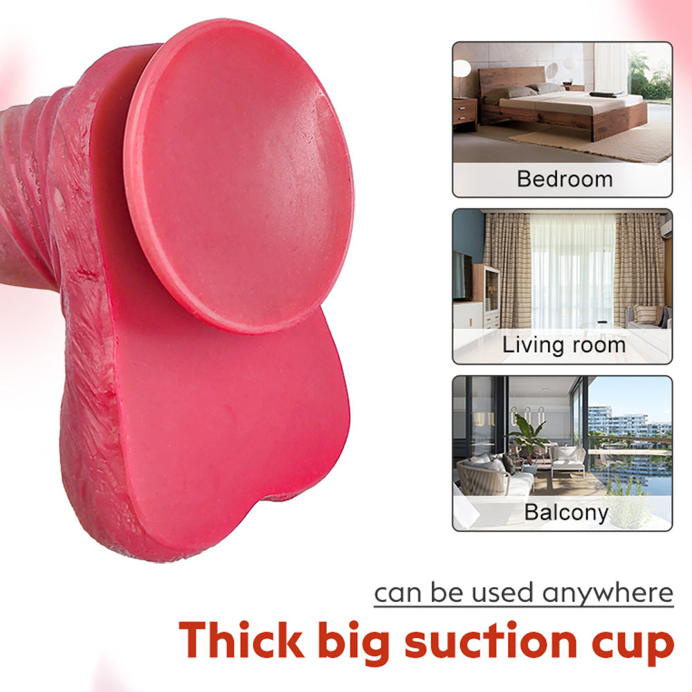 10.6 InchDouble Foreskin Real Texture StimulatesDildo – product view 3