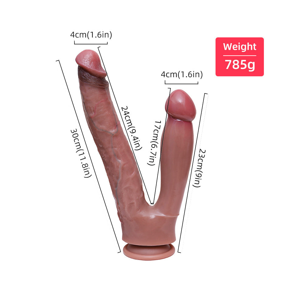 Double Penetration Silicone Allovers ThrustingDildo – product view 7