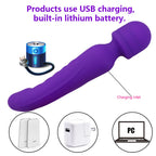 Magnetic Magic Wand Rechargeable Silicone Vibrating Dildos – product view 4