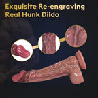Top 10.4 Inch Allovers Thrusting Dildo Super Realistic Texture Plus Thick Dildo – product view 5