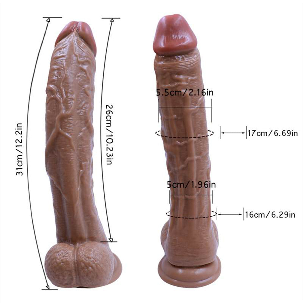 12.2 Inch Big Mac Anal Expansion Silicone Suction Cup Thick Long Penis Simulation Dildo – product view 6