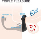 3 in 1 Vibrating Remote 10 Frequencies Adjustable Penis Ring – product view 5