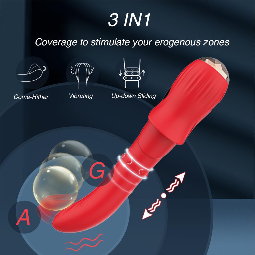 Rose G Thrusting G-Spot Vibrator – product view 8