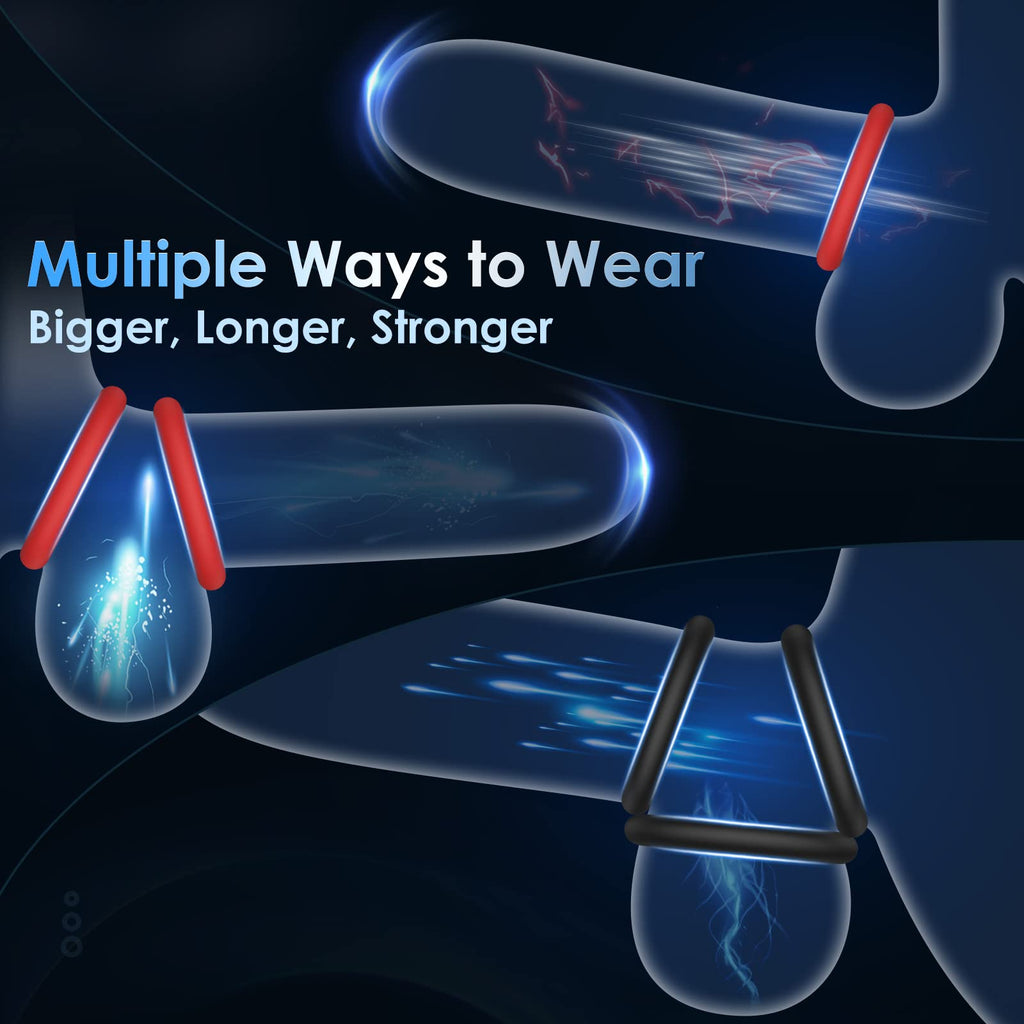 Silicone Penis Ring With Vibrator for Erection – product view 2