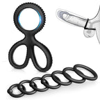 Silicone Scissors Lock Sperm Ring Double Penis Ring – product view 3
