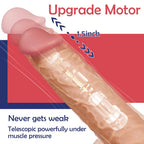7.9”Thrusting Dildo Vibrator with 10 Modes Vibration and Heating, Realistic Vibrating Dildos with Remote Control for Anal Play G-spot Stimulation, Suction Cup Adult Sex Toy for Women and Couple Flesh – product view 9