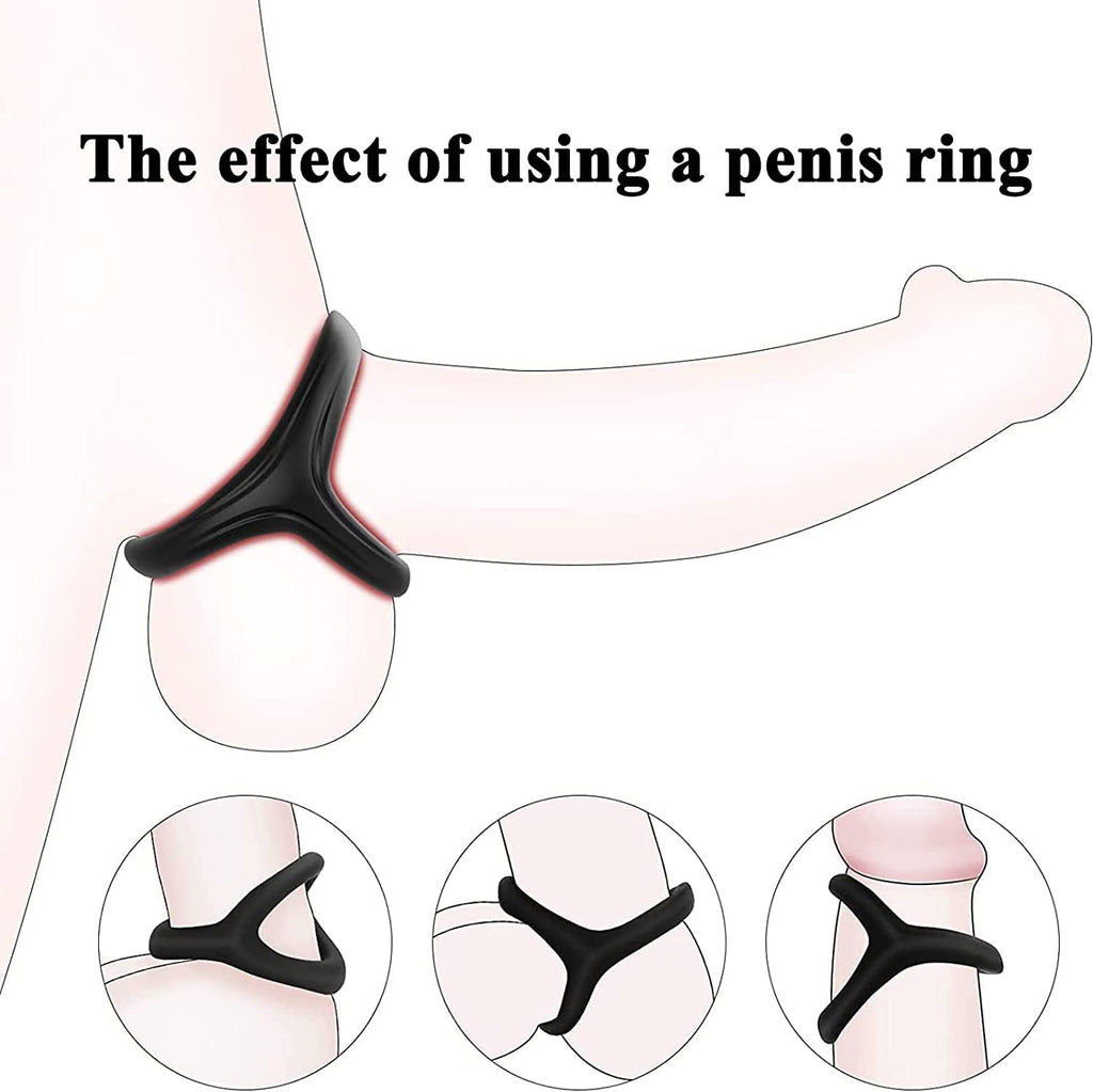 Lock Ring Silicone Penis Vibration Delay Ring – product view 2