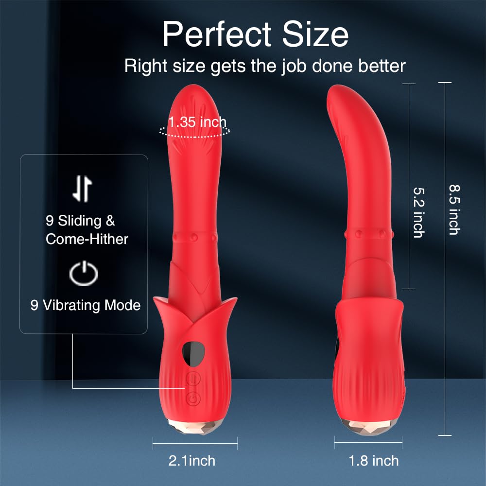 Rose G Thrusting G-Spot Vibrator – product view 6