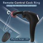 Bunny Rabbit Shaped Rechargeable Vibrating Cock Ring – product view 5