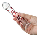 Glass Pleasure Wand with Mushroom Tip – product view 4