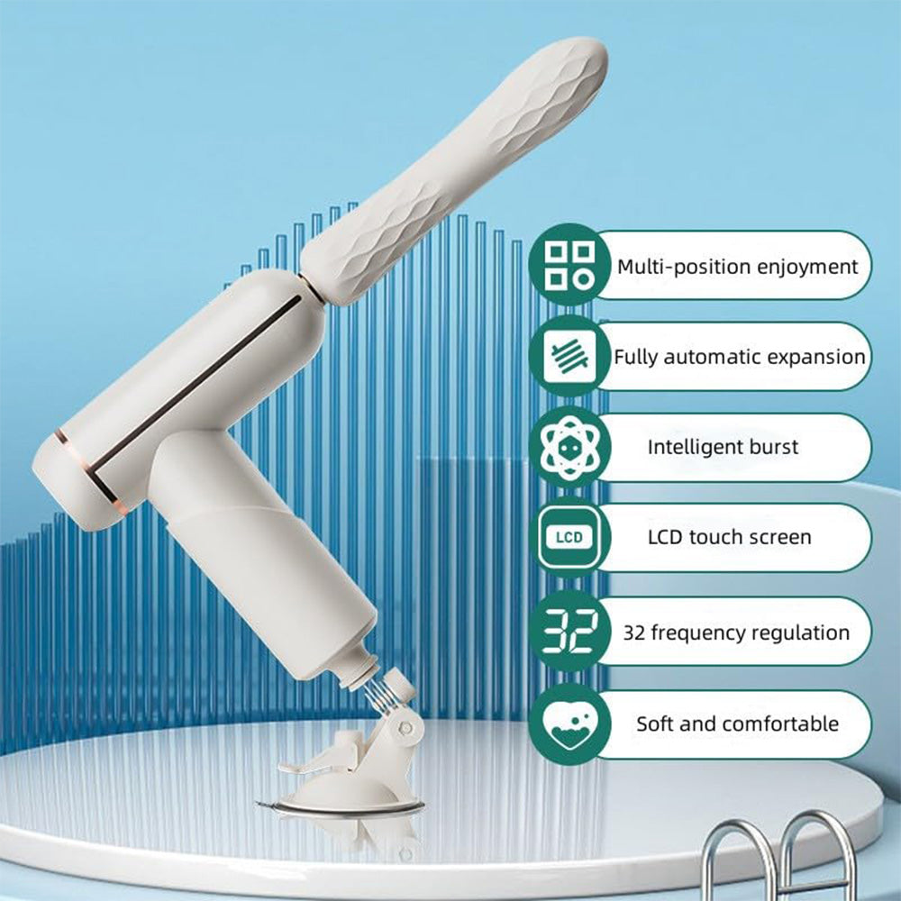 32 Frequency Vibration Fully Automatic Telescopic Lcd Touch Screen Telescopic Dildo – product view 3
