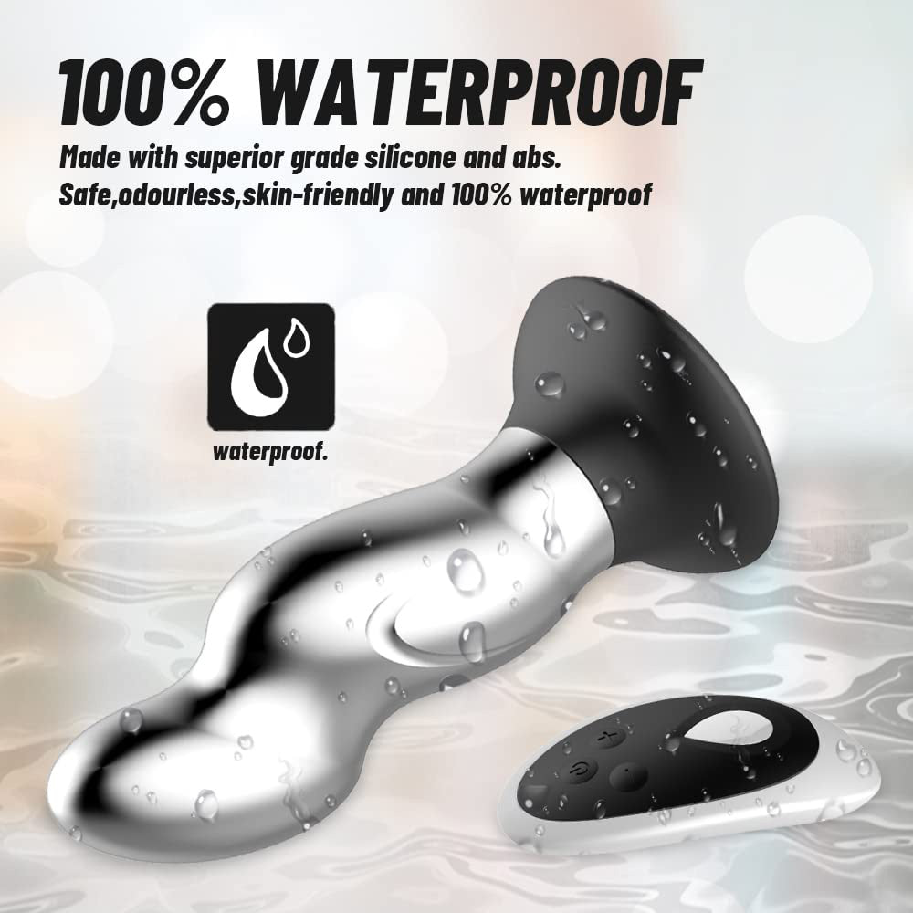 Aluminum Alloy Silicone Waterproof Trainer Set Automatic Remote Control Anal Plug – product view 3