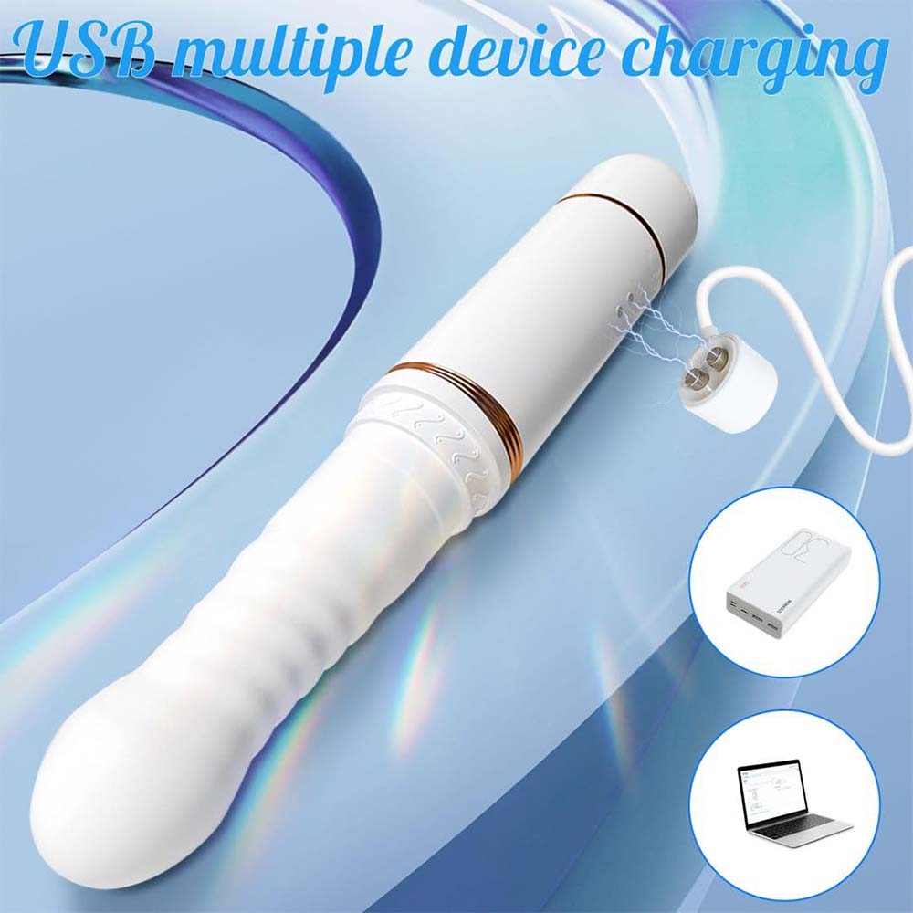 3-Frequency Automatic Telescopic Vibration Smart Heated Dildo – product view 7