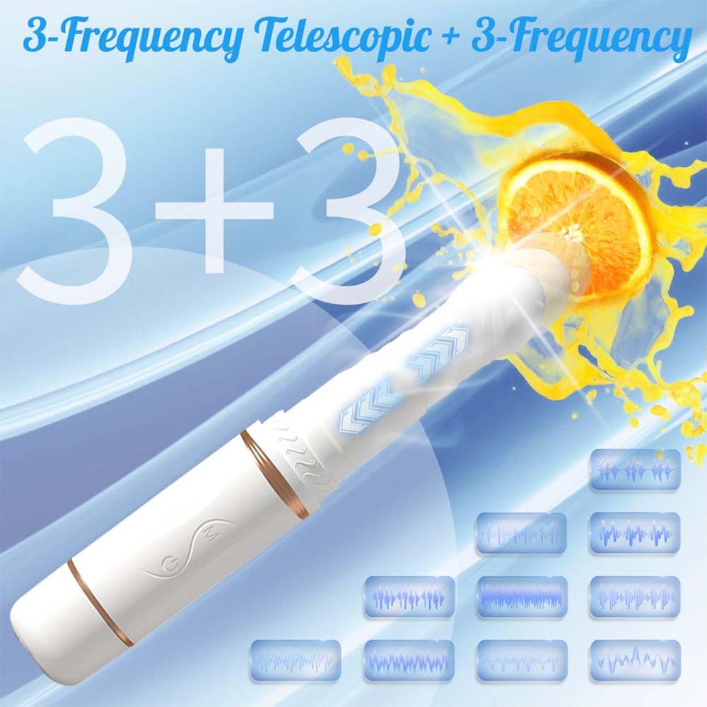 3-Frequency Automatic Telescopic Vibration Smart Heated Dildo – product view 3