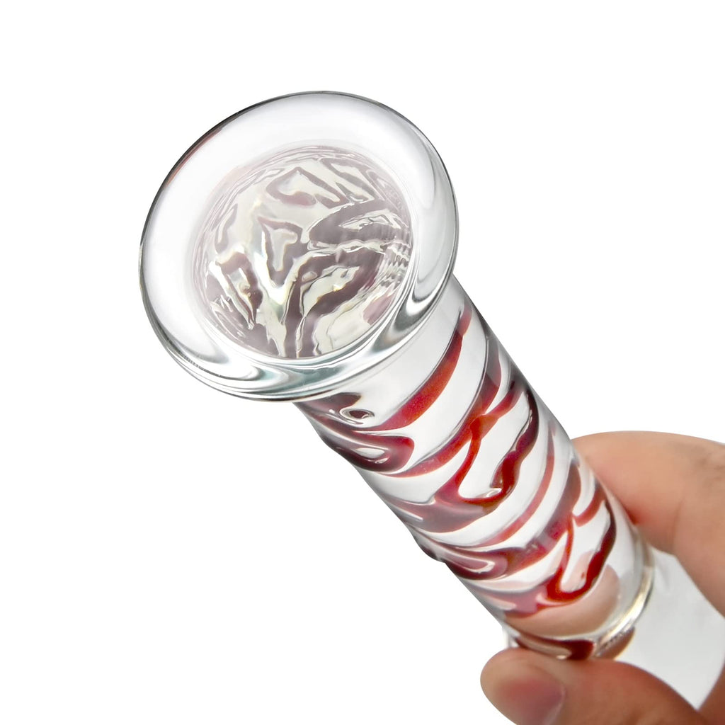 Glass Pleasure Wand with Mushroom Tip – product view 6