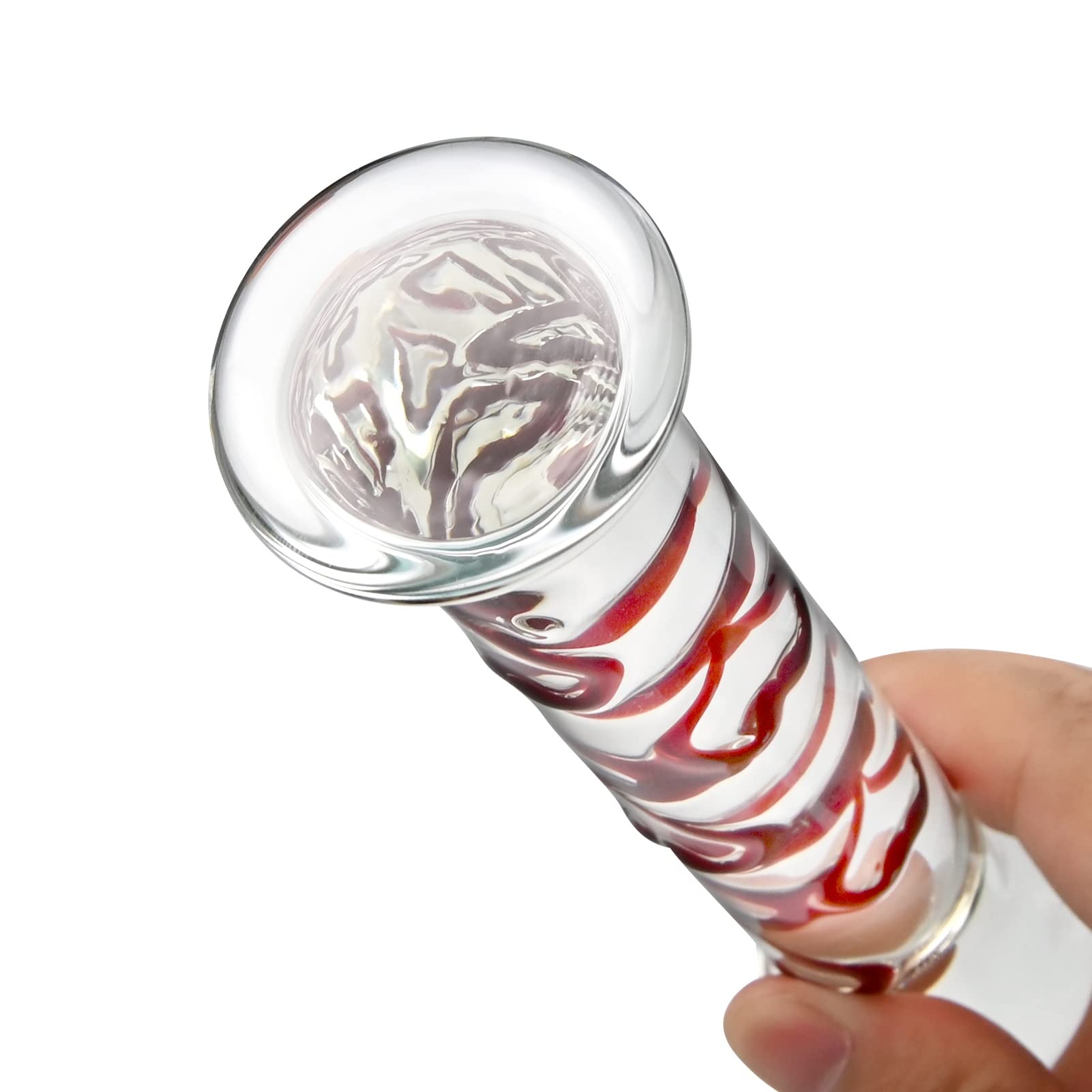 Glass Pleasure Wand with Mushroom Tip – product view 6