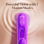 Vibrator Dildo Rabbit Sex Toys -LOVENOTE G Spot Vibrator Massager for Women Clitoral Nipple Stimulation, 3 in 1 Sex Toys with 14 Vibration & 7 Tongue Licking Flapping, Adult Product Aurieel (Purple)