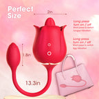 Rose Vibrator Tongue Licking Clitoris Stimulation With Vibrating Egg – product view 2