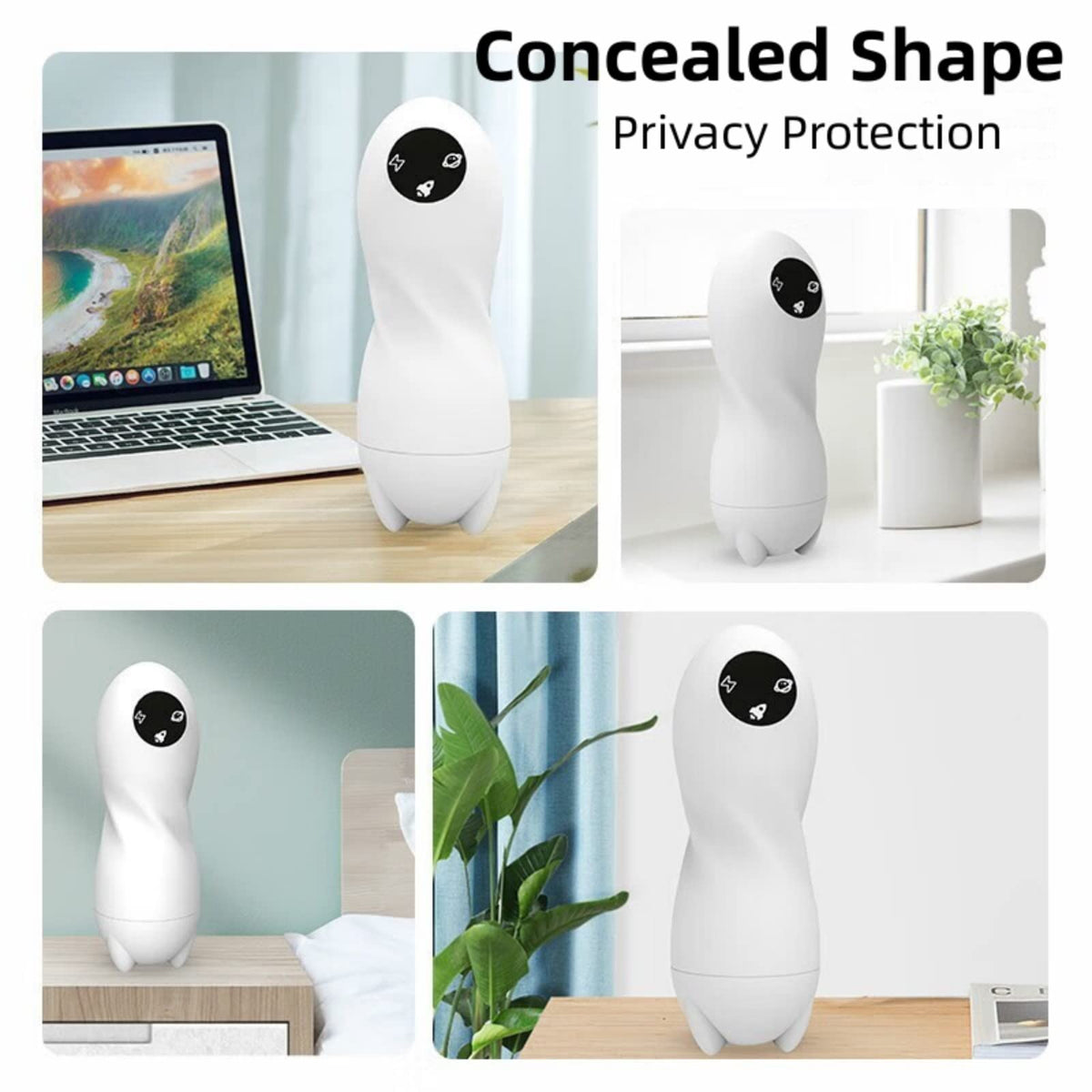 Small Rocket 9 Vibration 4 Suck Male Stroker Cup with 3D Realistic Textured — product image 4