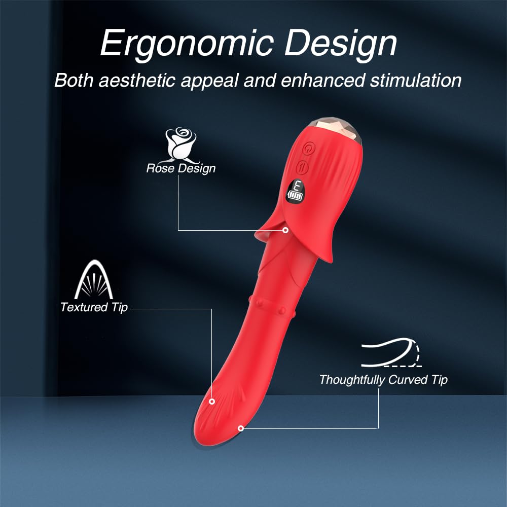 Rose G Thrusting G-Spot Vibrator – product view 5