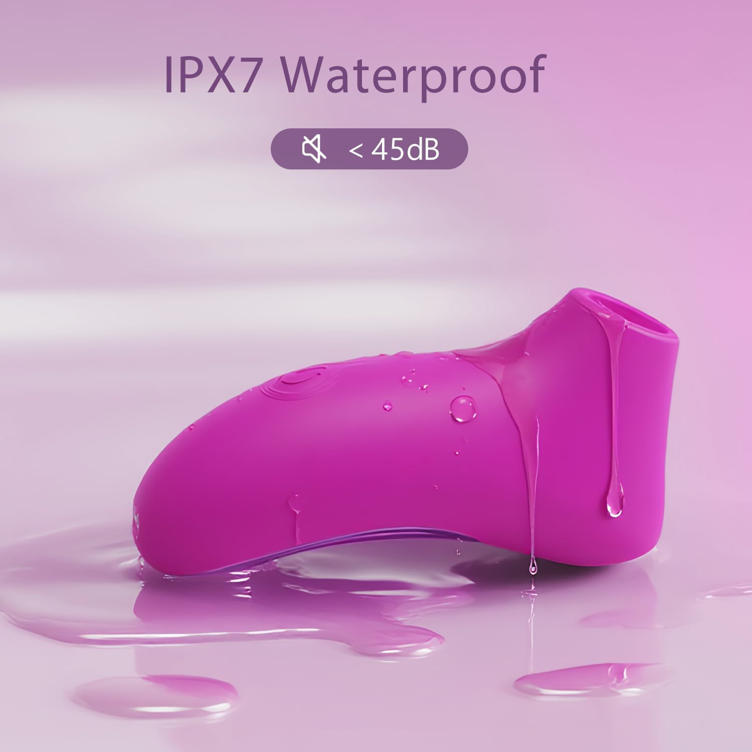 Clitoral Suction Vibrator Better Grip and Waterproof for Bath Play – product view 6