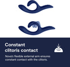 Flexible external arm on the We-Vibe Nova 2 for constant clitoral contact