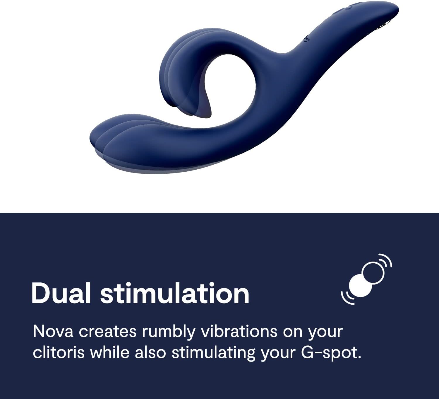 We-Vibe Nova 2 dual-stimulation design with G-spot and clitoral arms