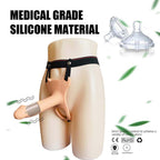 Wireless Remote Control Charging Vibrating Silicone Simulation Wearable Dildo – product view 3