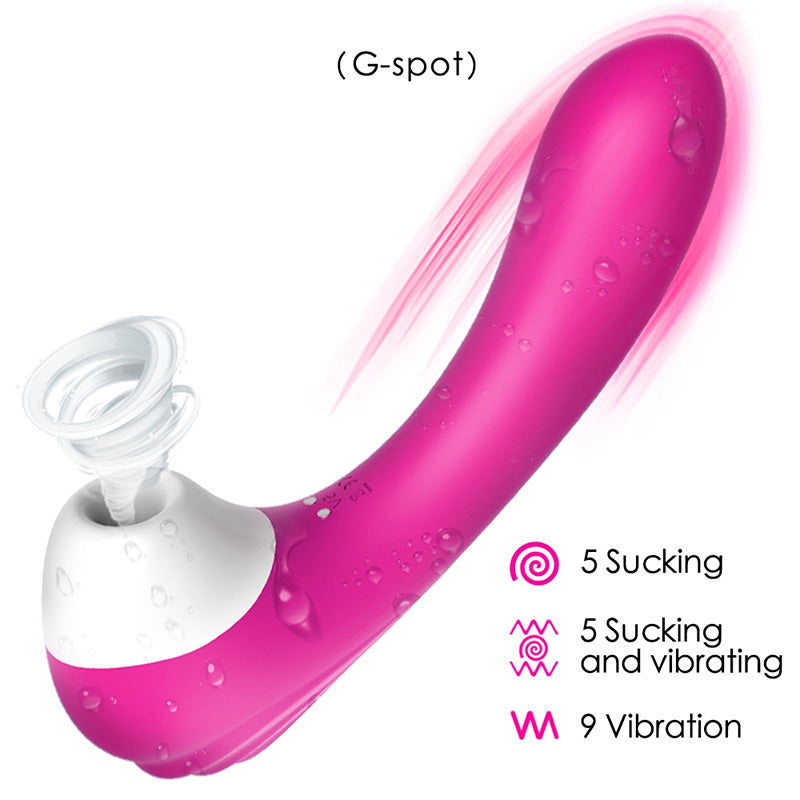 Female Sucking And Vibrating G-Spot Massager – product view 3