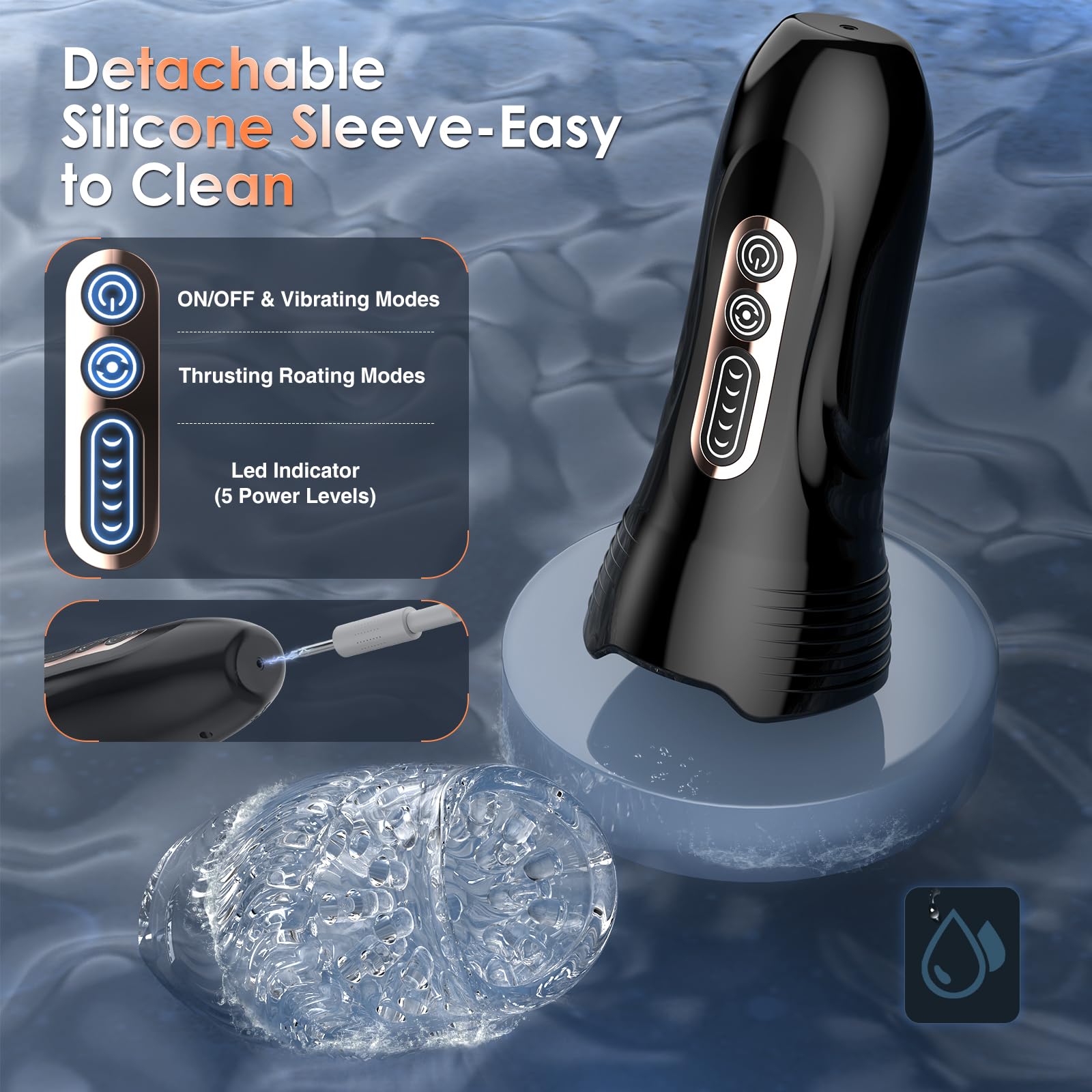 GAWK GAWK 4000 - 5 Thrusting Rotating 10 Vibe Mode Male