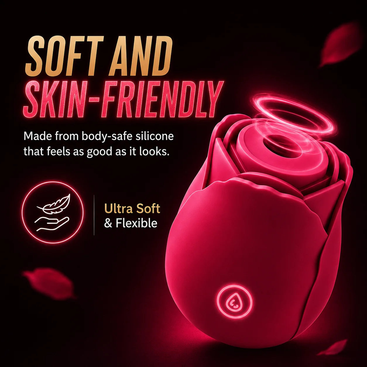 Original Suction Rose Toy with Free Storage Bag