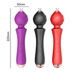 20 Frequency Vibration Mode Rose Vibrators Magic Wand Rechargeable – product view 9