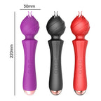 20 Frequency Vibration Mode Rose Vibrators Magic Wand Rechargeable