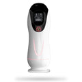White Angel 8 Vibration Sucking Voice Masturbation Cup for Double Stimulation with Screen Display Silicone Men Sex Toy — product image 1