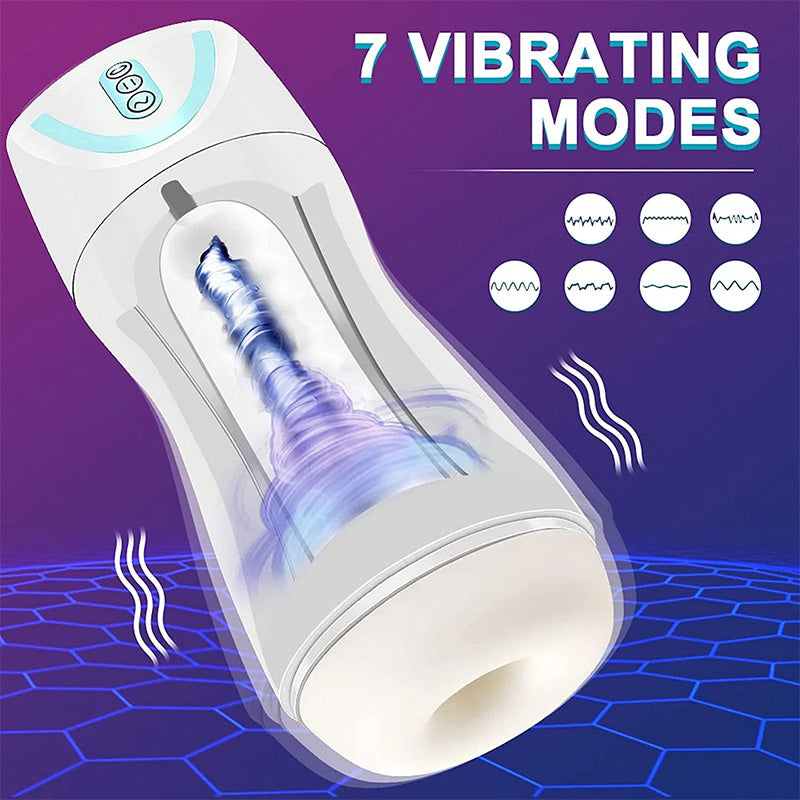 Fully Automatic 7 Vibrating 4 Sucking Waterproof Male Stroker – product view 2