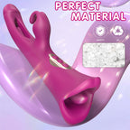 3 in 1 G-spot Vibration Slap Tongue Licking Rabbit Vibrator – product view 6