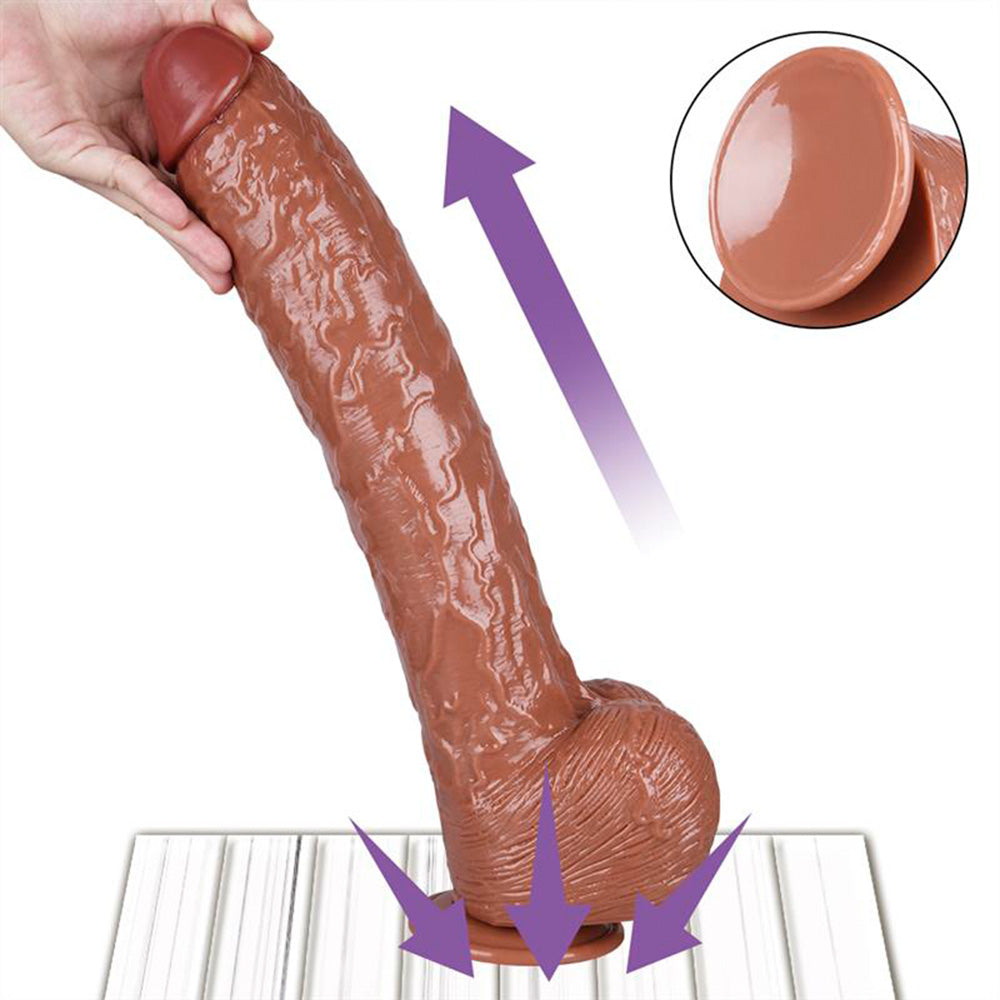 16 Inch Huge Realistic Dildo PVC Suction Cup Dildo – product view 3
